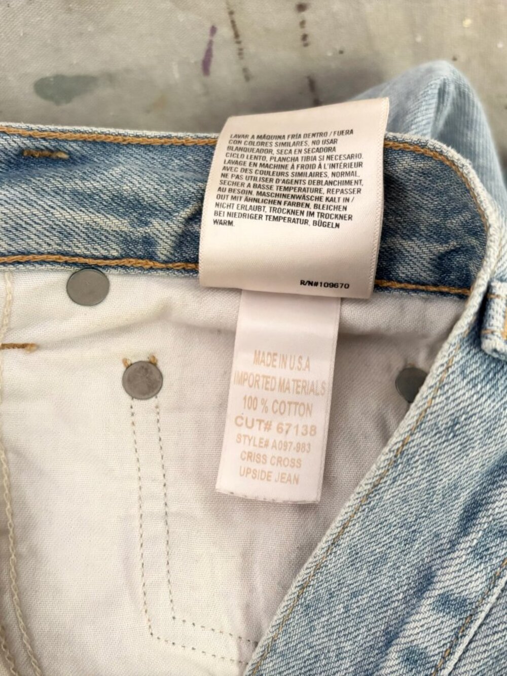 Agolde Criss Cross Upsized Jean in Suburbia - Picture 8 of 8